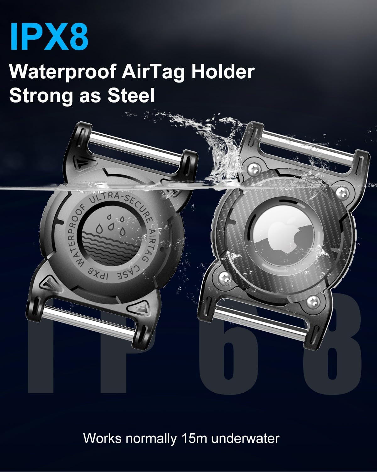 Waterproof Airtag Dog Collar Holder