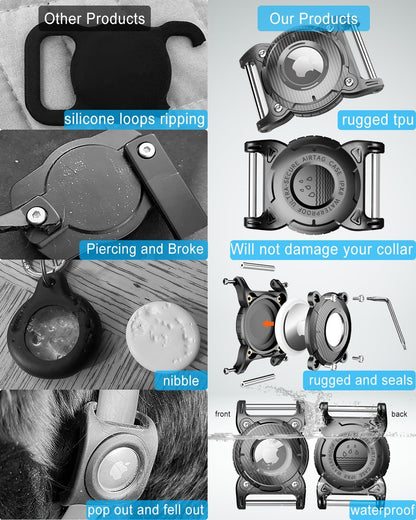 Waterproof Airtag Dog Collar Holder