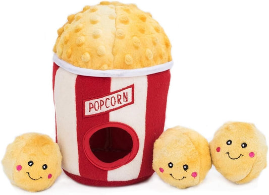 Buddies Popcorn Bucket - Plush Dog Puzzle