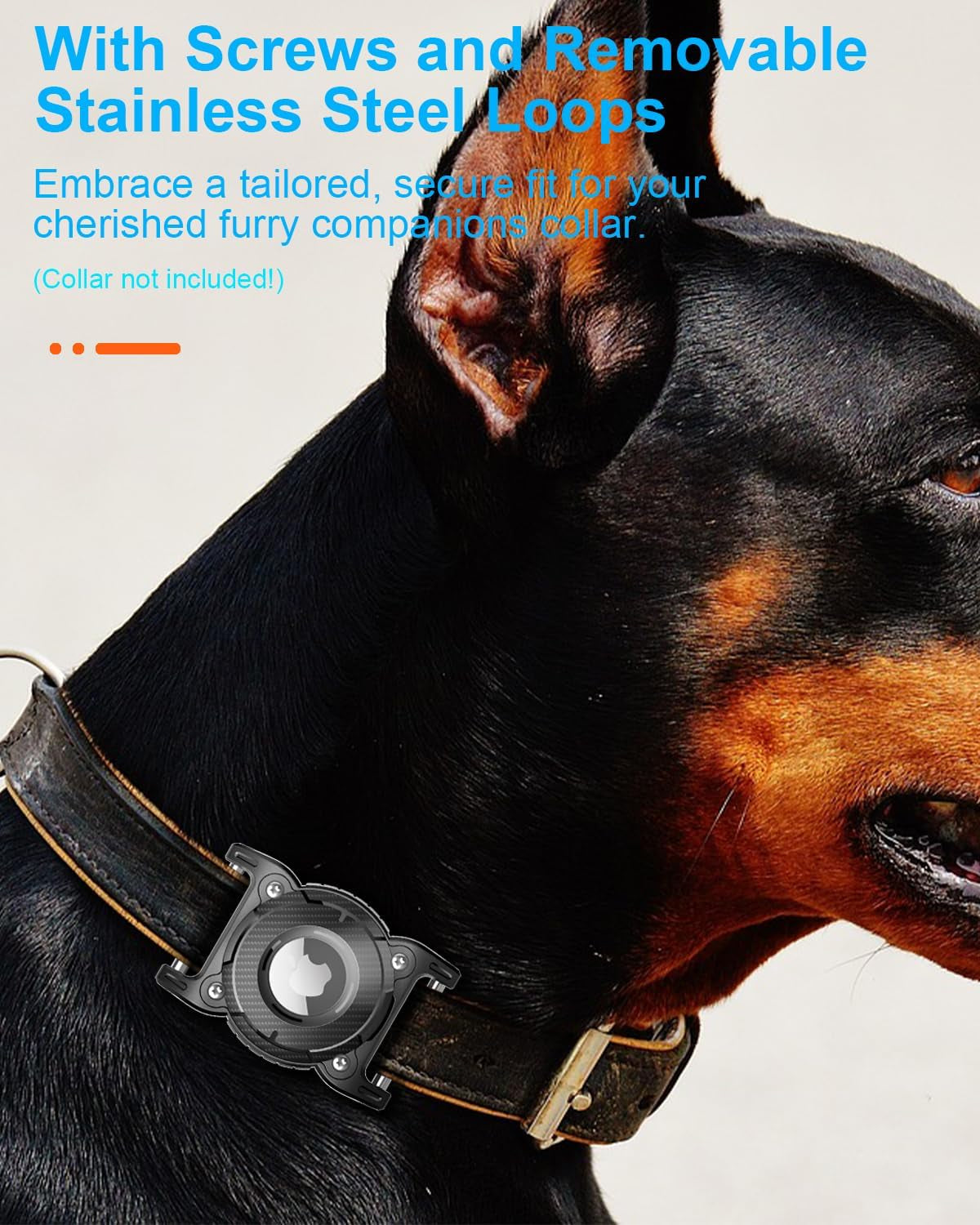Waterproof Airtag Dog Collar Holder