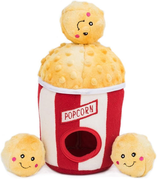 Buddies Popcorn Bucket - Plush Dog Puzzle